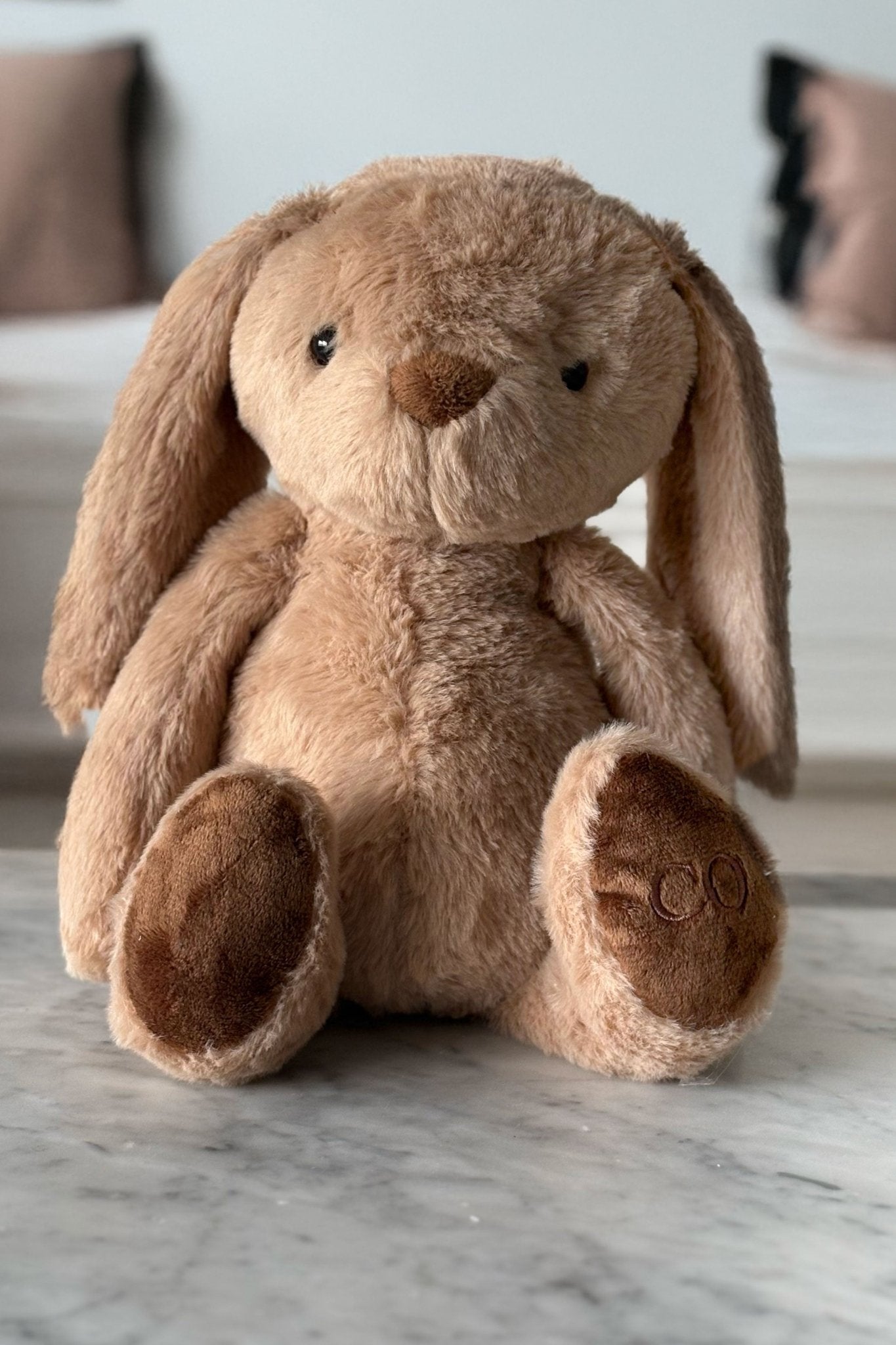 Detalle Conejo Caja Recién Mamá La Más Gourmet & Peluche Conejo Marrón CO