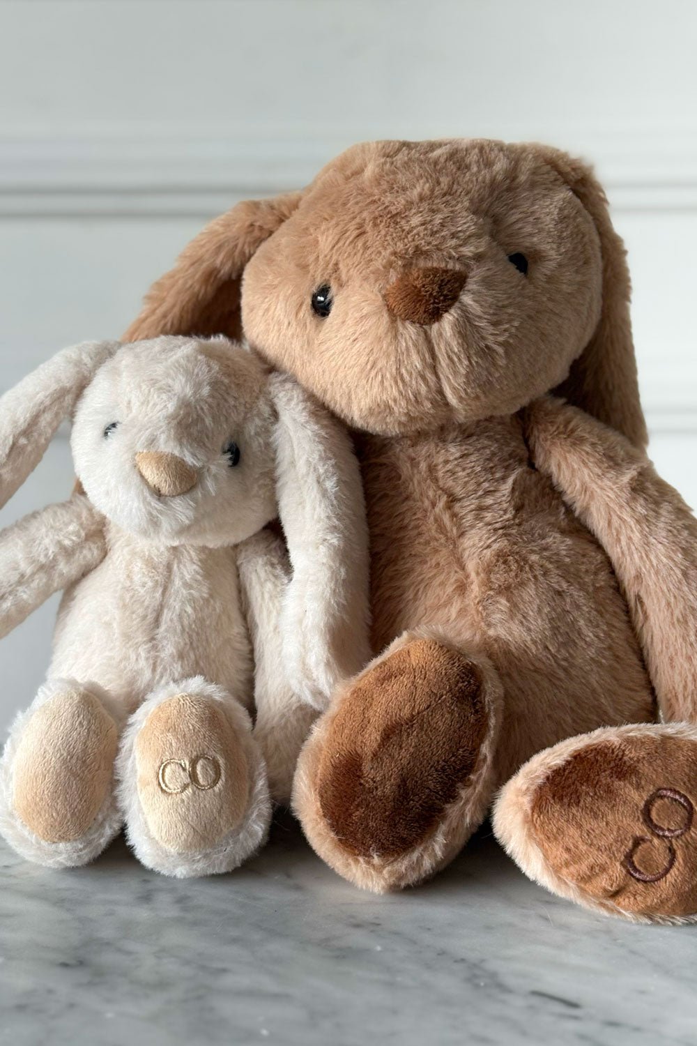 Detalle Conejos Peluche Con Diseño De Conejo Marrón Grande Cristina Oria