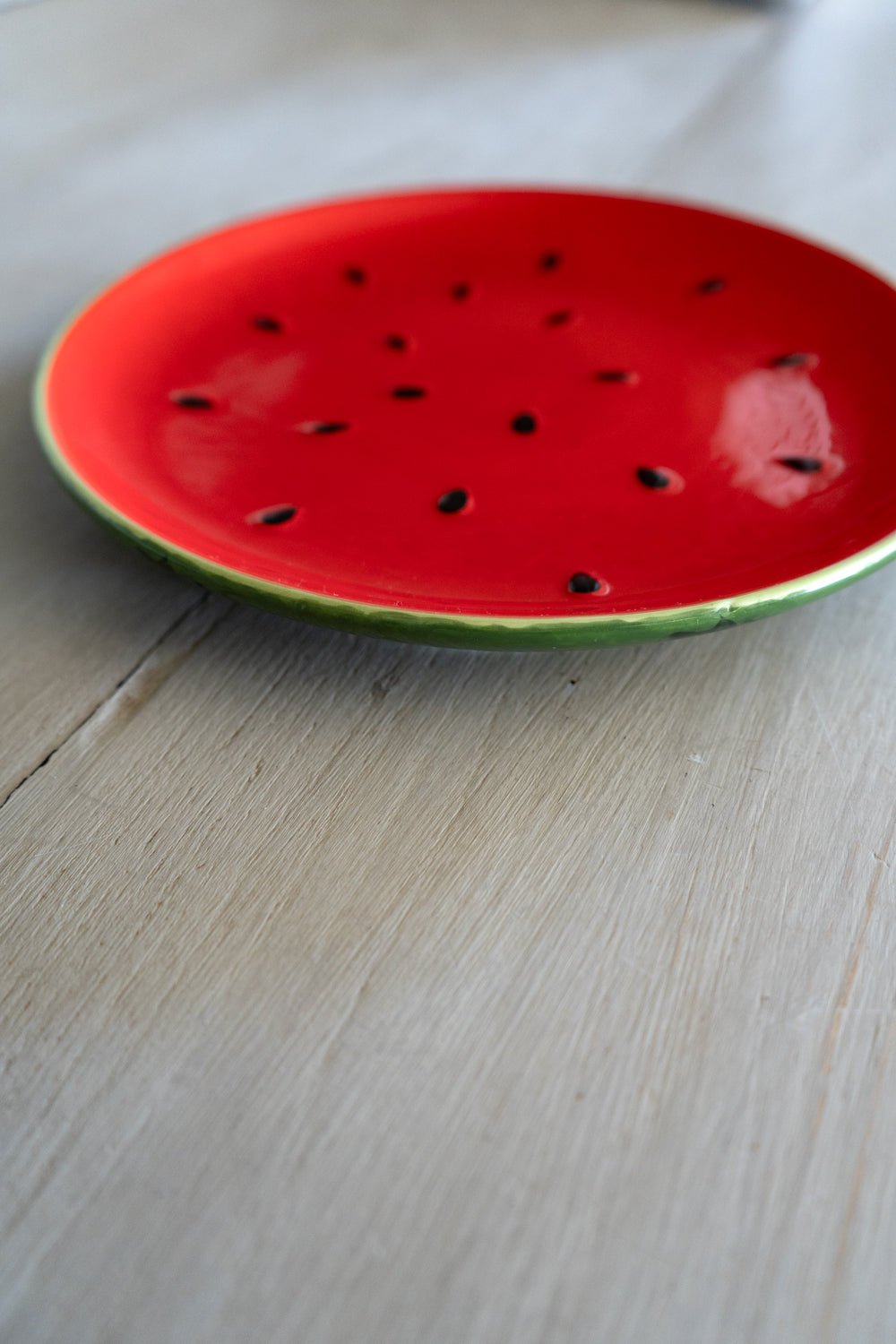 Detalle Plato De Postre Diseño Sandía Cristina Oria