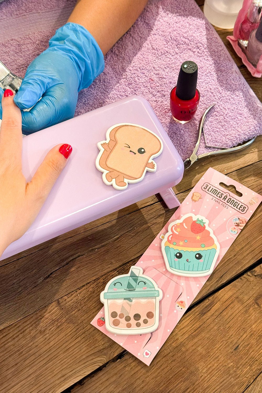 Detalle Juego De 3 Limas De Uñas Kawaii Cristina Oria