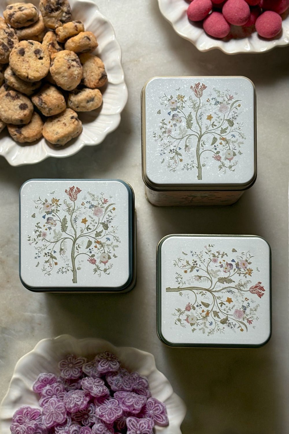Detalle Bolsa Set De Latas Con Diseño De Flores Especial Día De La Madre Cristina Oria