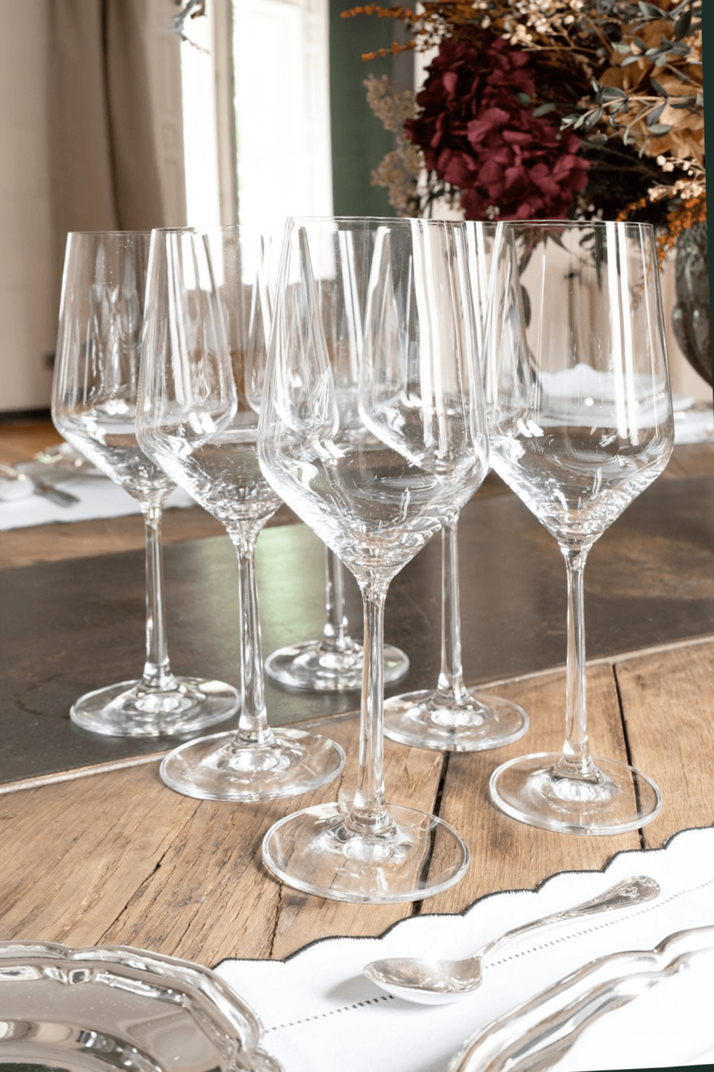 Set 6 Copas Vino Alargadas Cristalería Sommelier Cristina Oria