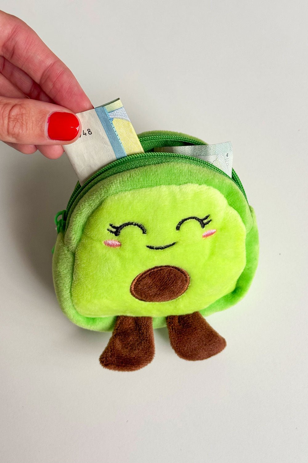 Detalle Monedero Aguacate Kawaii Alegre Cristina Oria