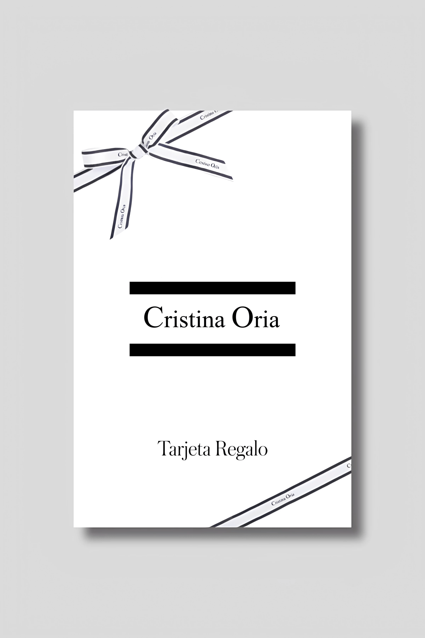 Tarjeta Regalo Cristina Oria