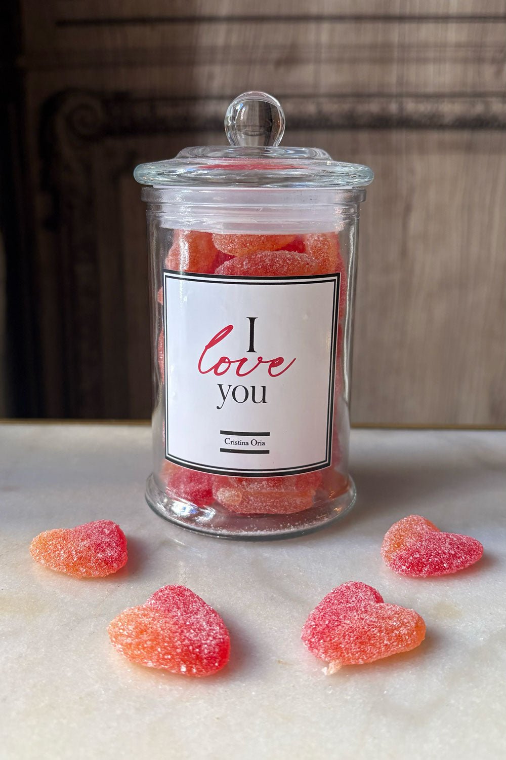 Tarro Chuches De Corazón "I Love You" Cristina Oria