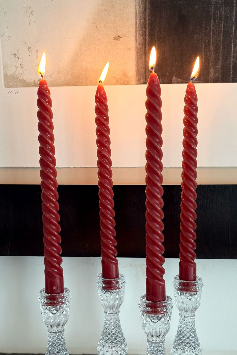 Velas Con Diseño En Espiral Granates Cristina Oria