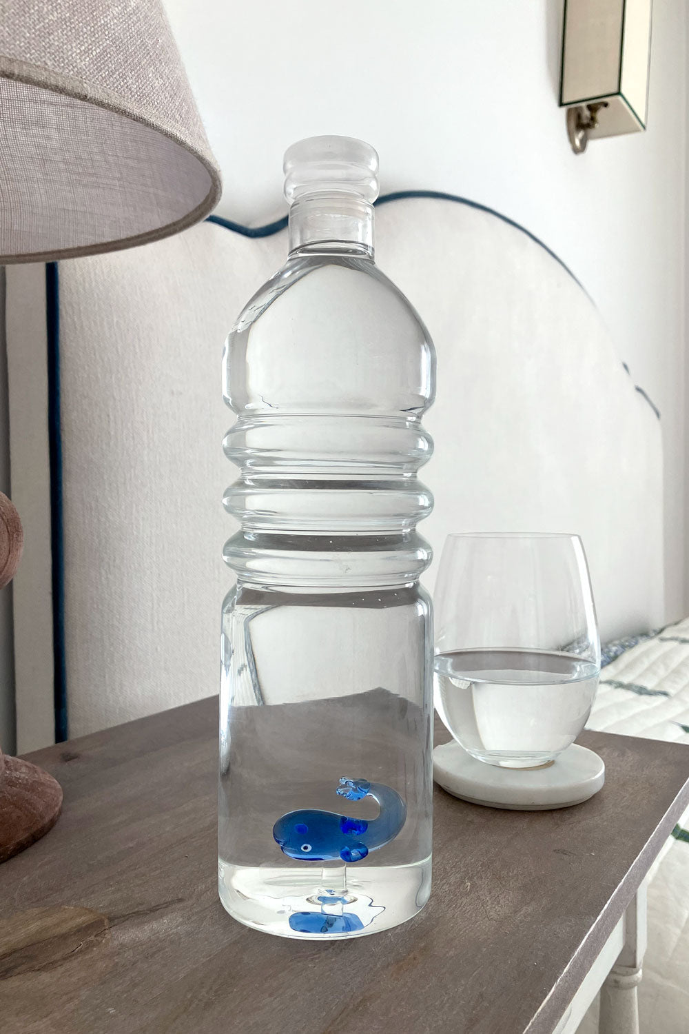 Botella De Cristal Con Figura Ballena - Cristina Oria