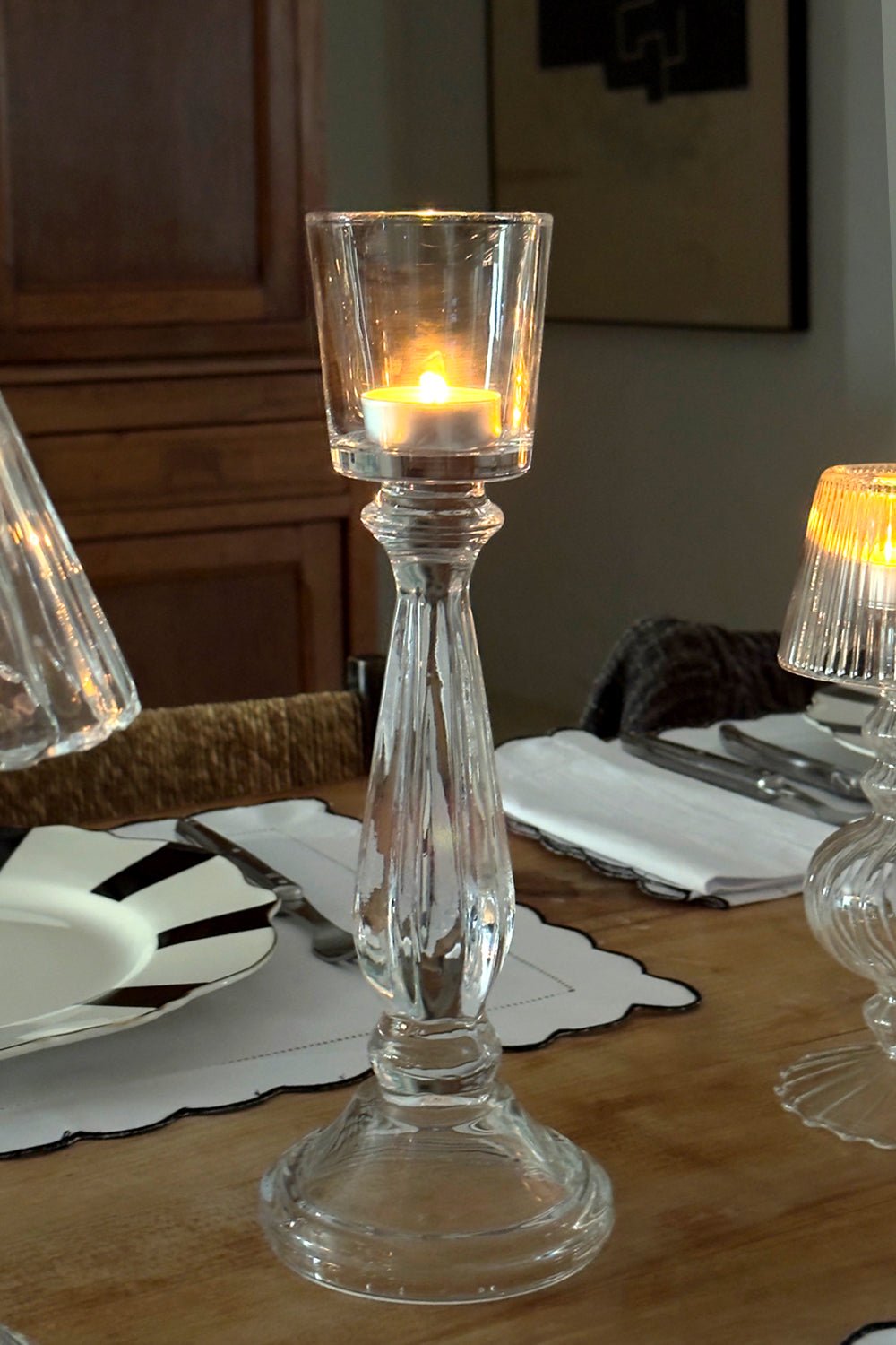 Detalle Sin Campana Candelabro De Cristal Con Diseño De Lámpara París Grande Cristina Oria