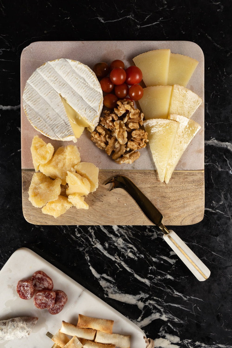 Tabla Cuadrada Rosa Colección Mármol Cristina Oria