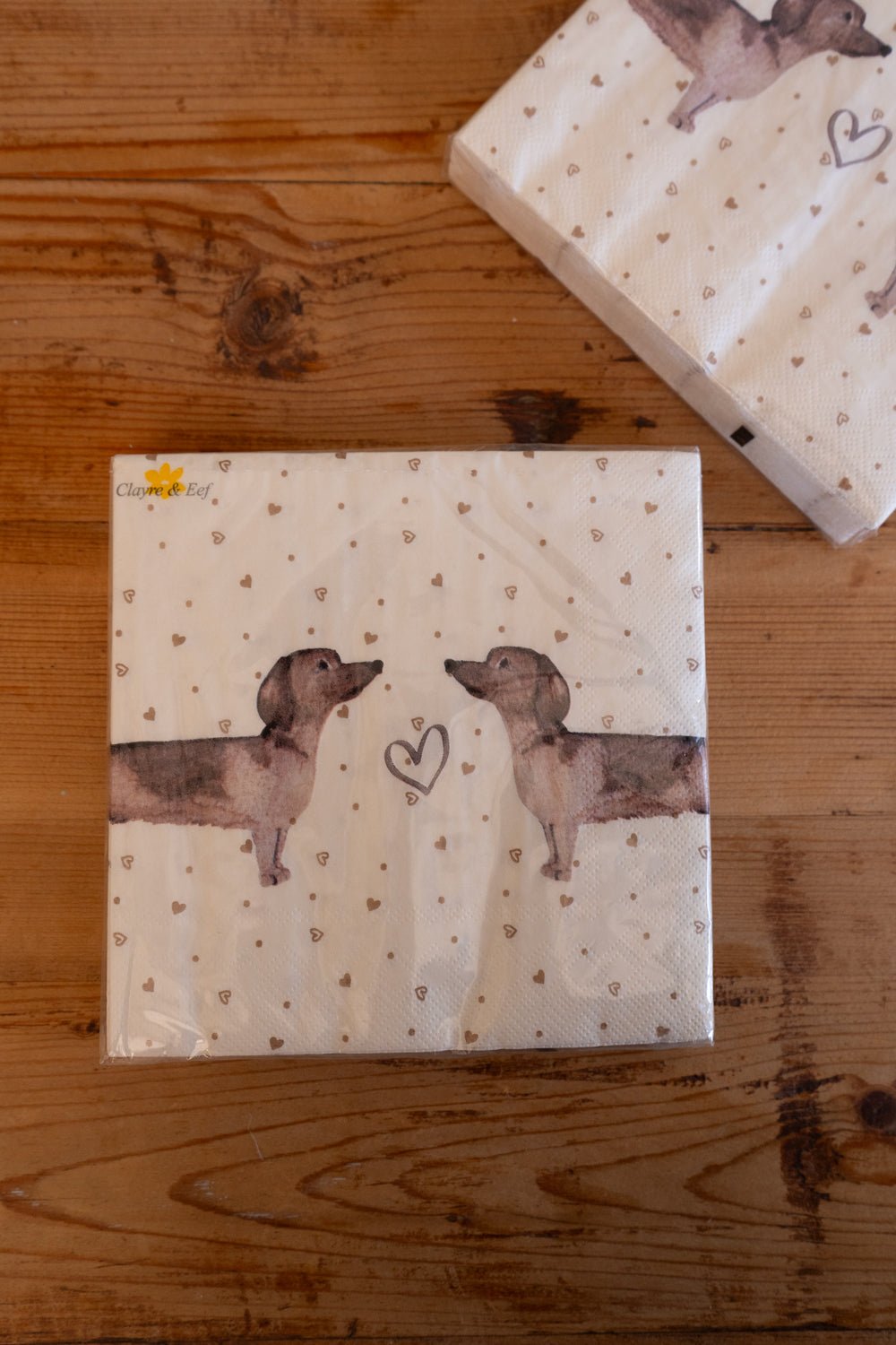 Servilletas De Papel Con Diseño De Teckel Cristina Oria