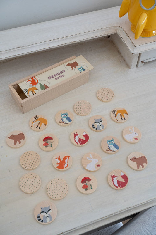 Juego Memory De Madera Para Niños Cristina Oria