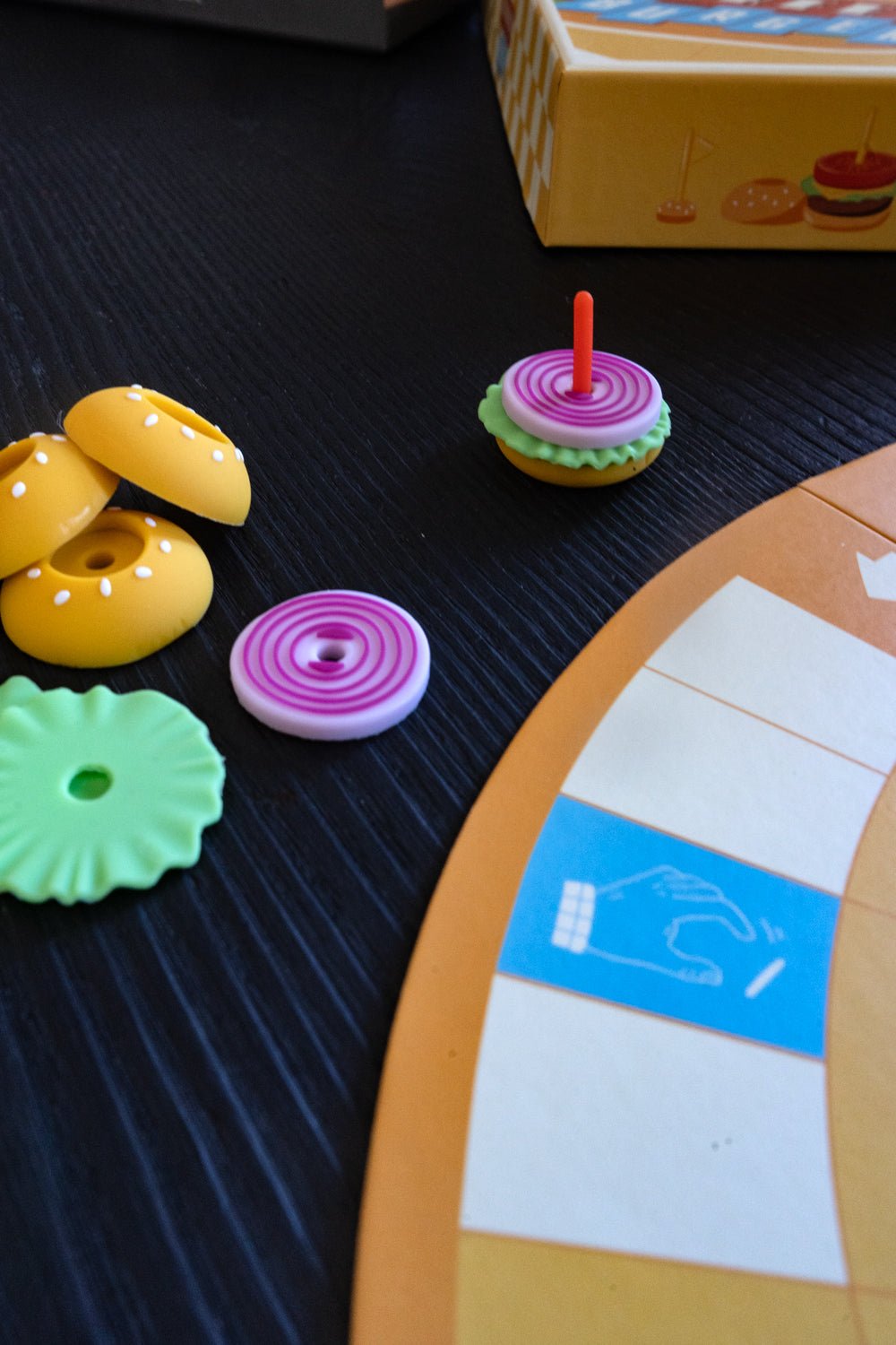 Detalle Fichas Hamburguesa Juego De Mesa The Perfect Burger Cristina Oria