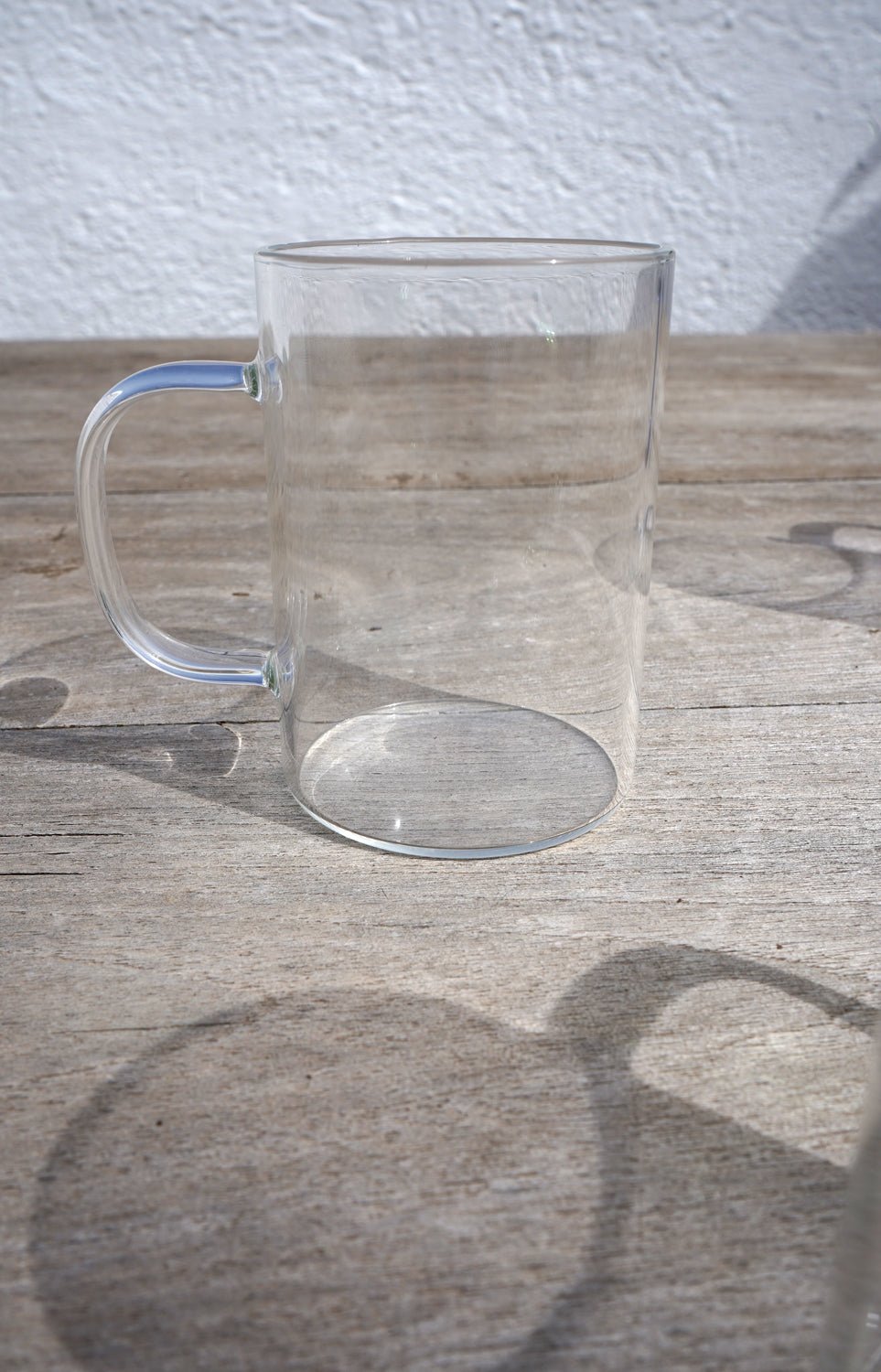 Taza De Cristal Con Asa De Colores