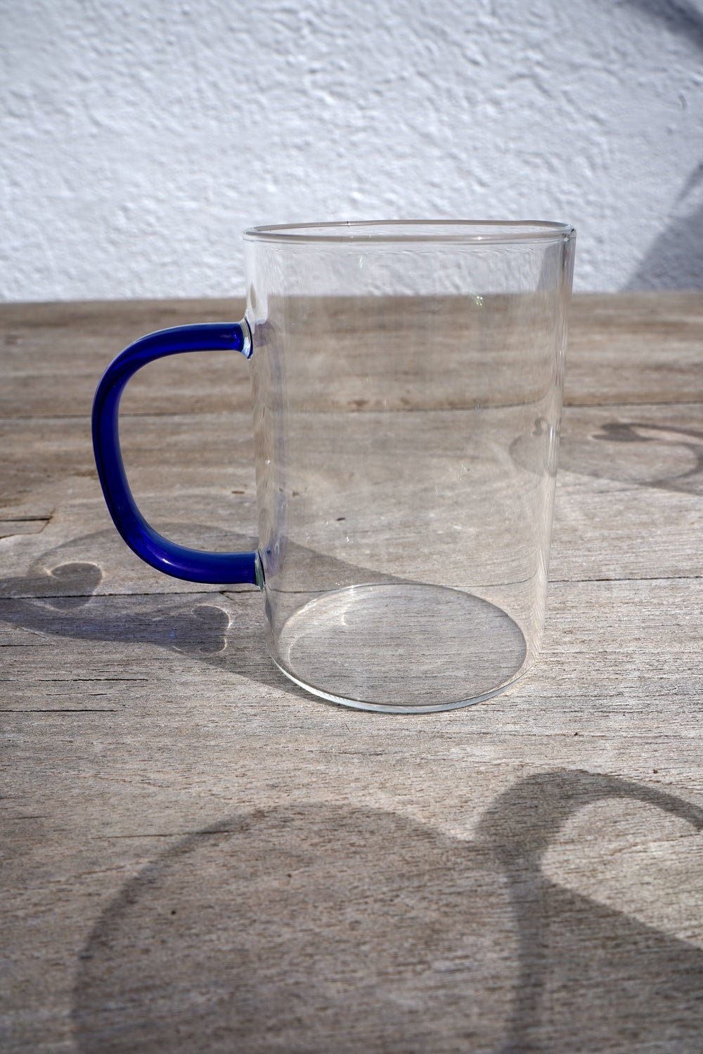 Taza De Cristal Con Asa De Colores