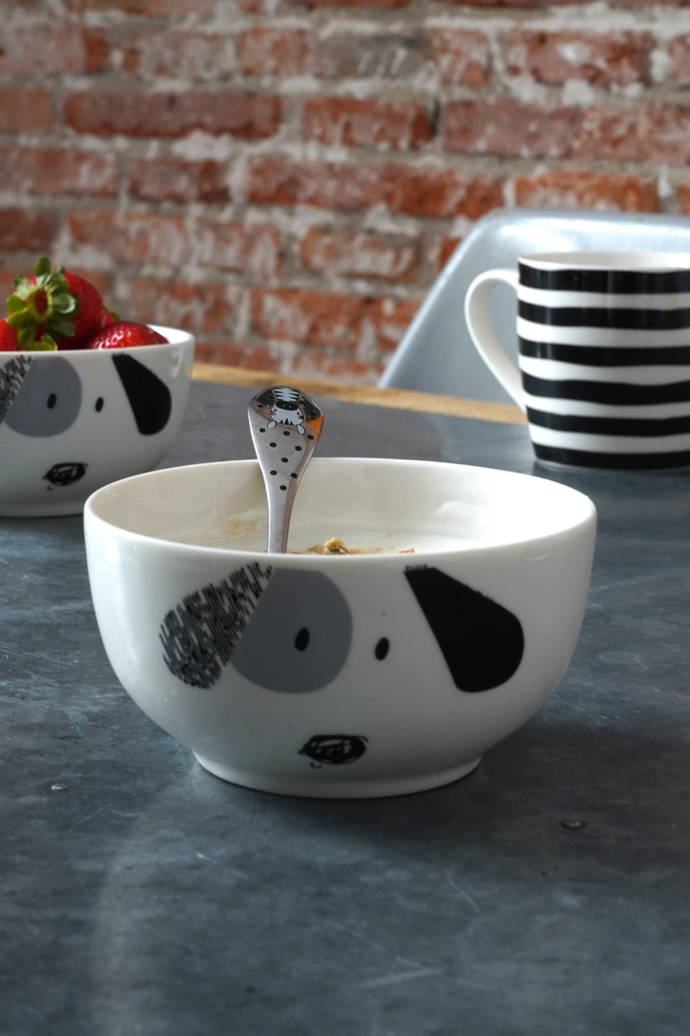 Detalle Cuenco Set de Taza & Cuenco Kids con Diseño de Perrito Cristina Oria