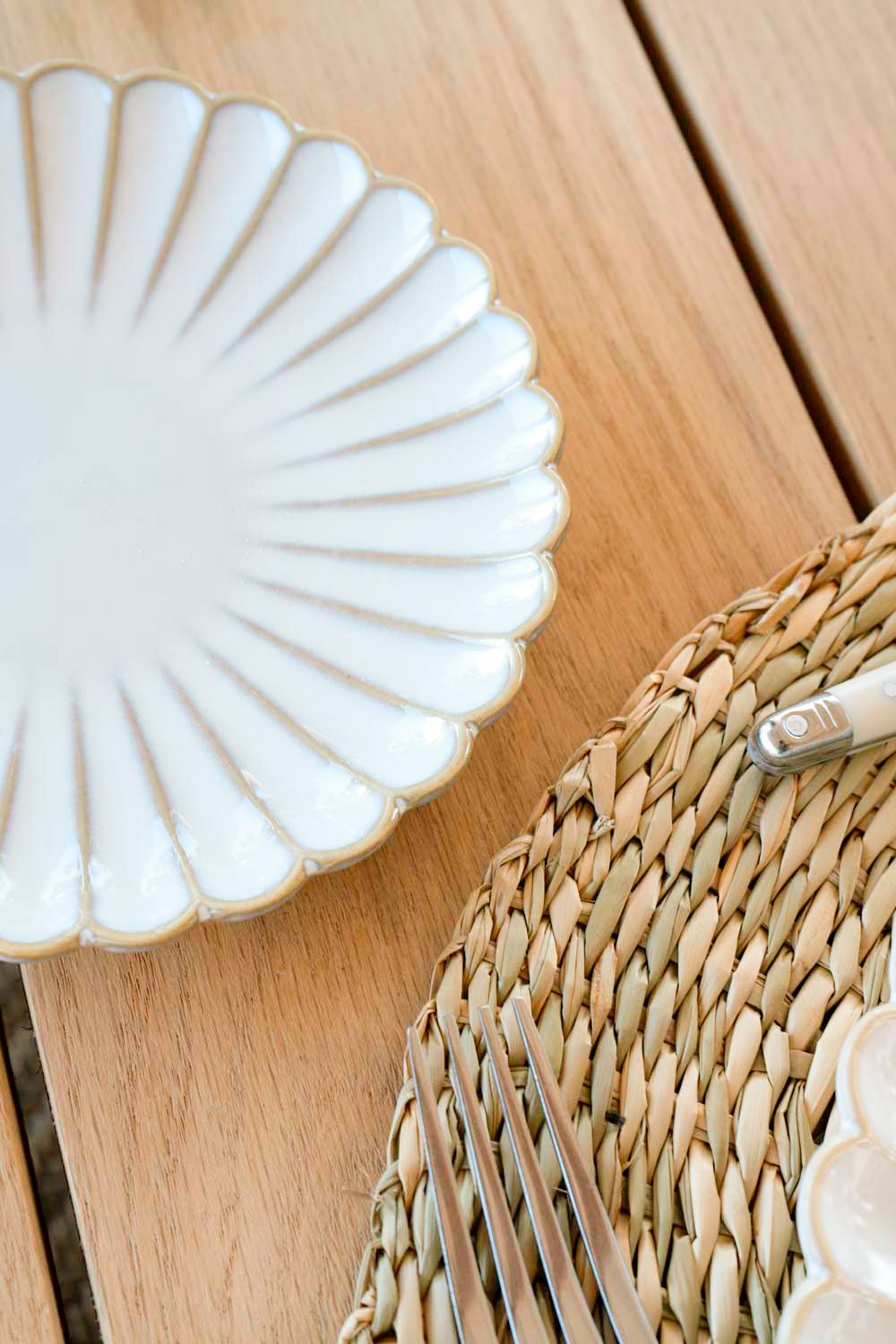 Plato Pan Blanca Flor Co