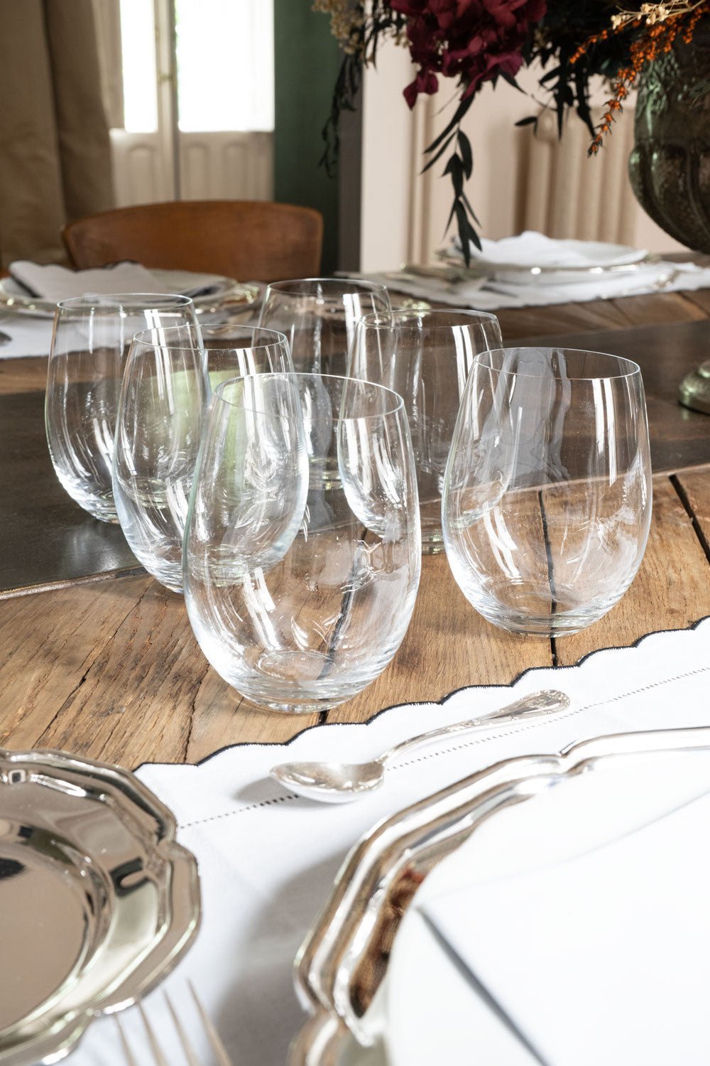 Detalle Vasos Set 12 Piezas Vasos Y Copas Cristalería Sommelier Cristina Oria