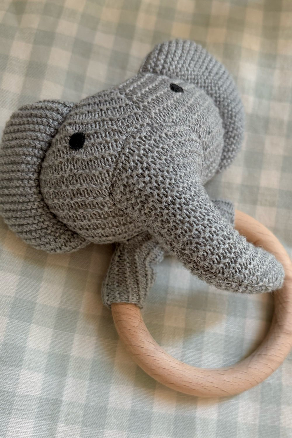 Detalle Sonajero Elefante De Algodón Cristina Oria
