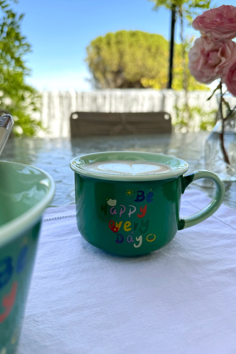 Taza Diseño Happy Verde Cristina Oria
