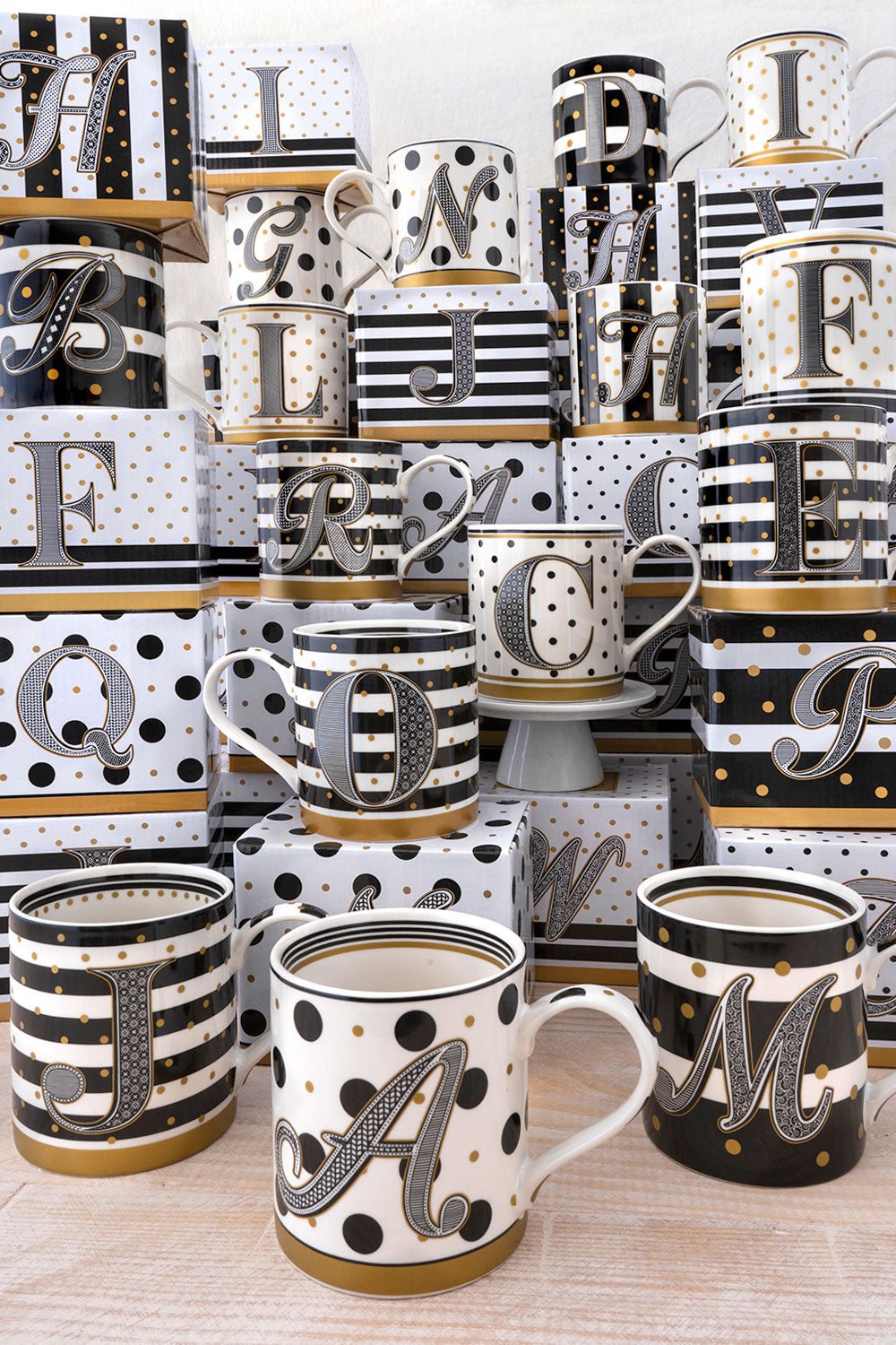 Tasses avec initiales