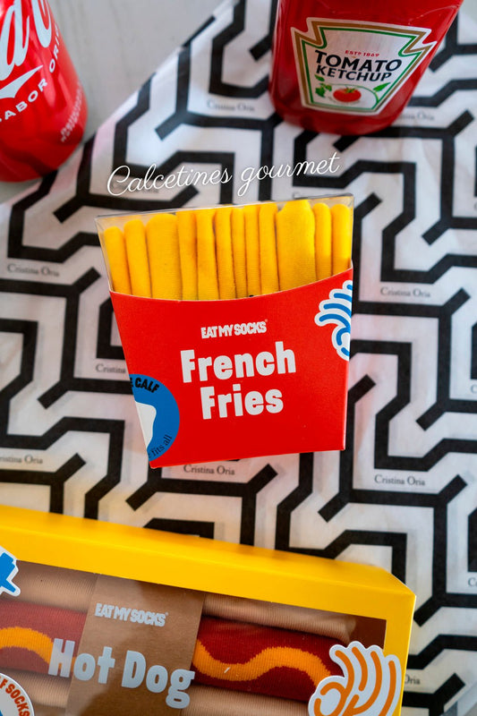 Detalle Calcetines Diseño Patatas Fritas Cristina Oria