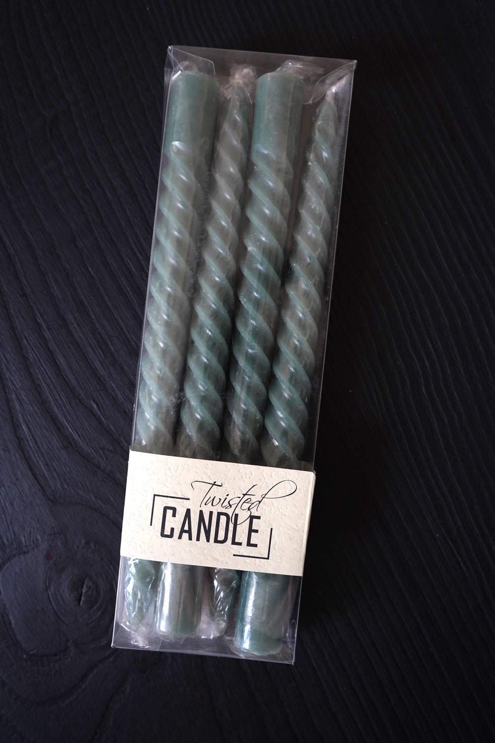 Detalle Velas Con Diseño En Espiral Verdes Cristina Oria