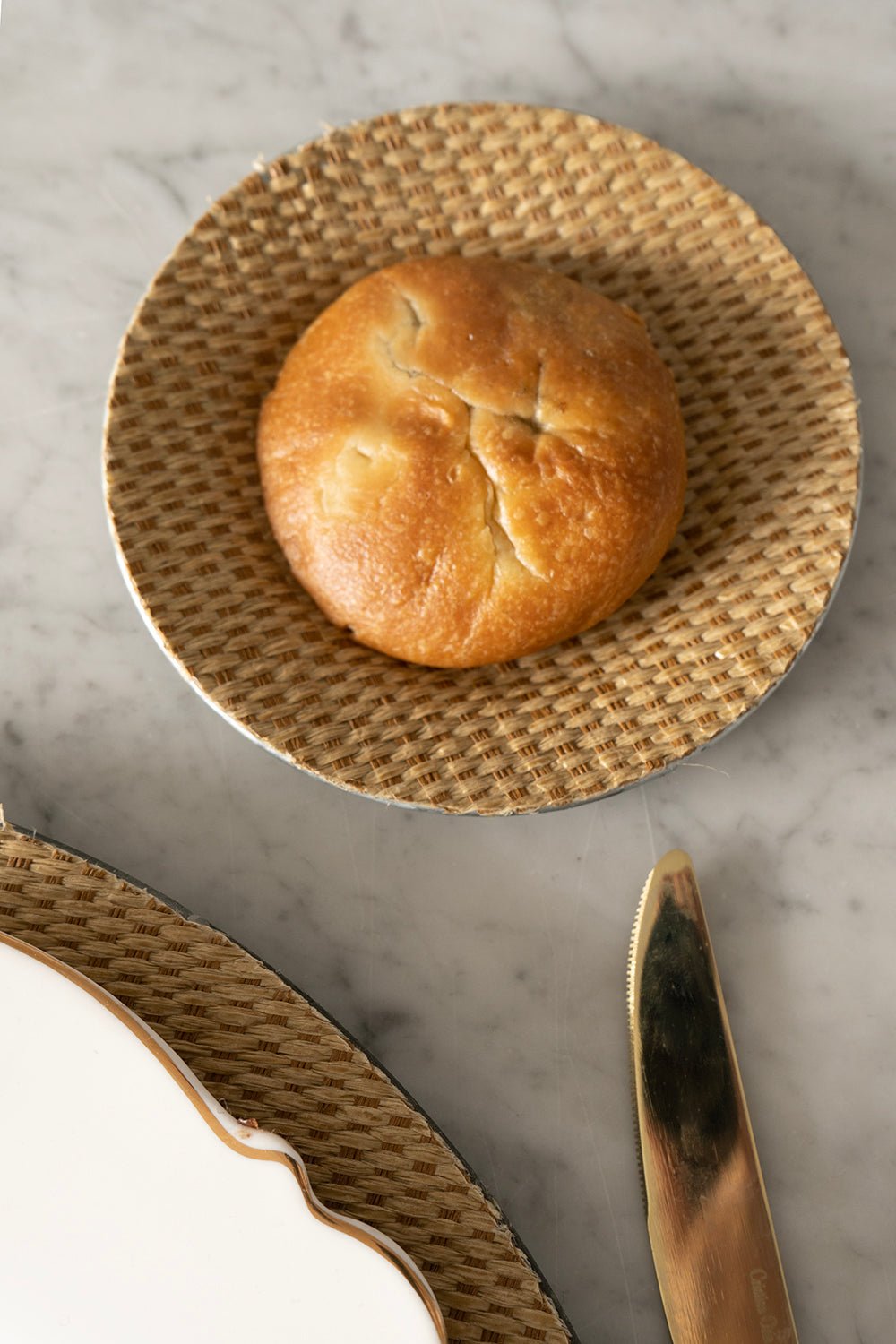 Seis Platos De Pan De Tela De Ratán - Cristina Oria