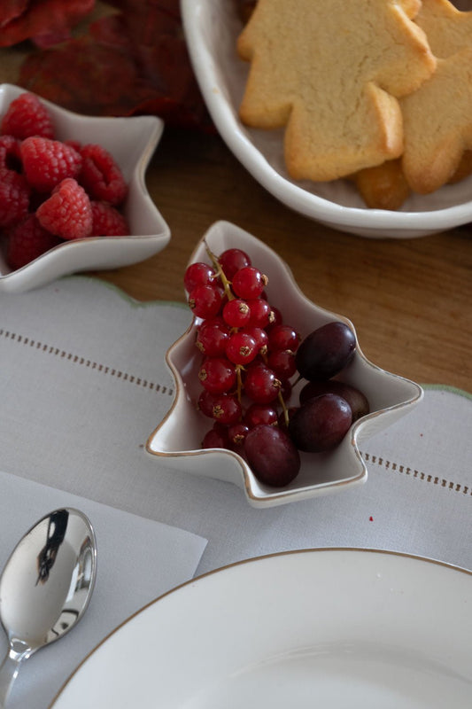 Cuenco De Cerámica Con Borde Dorado - Cristina Oria