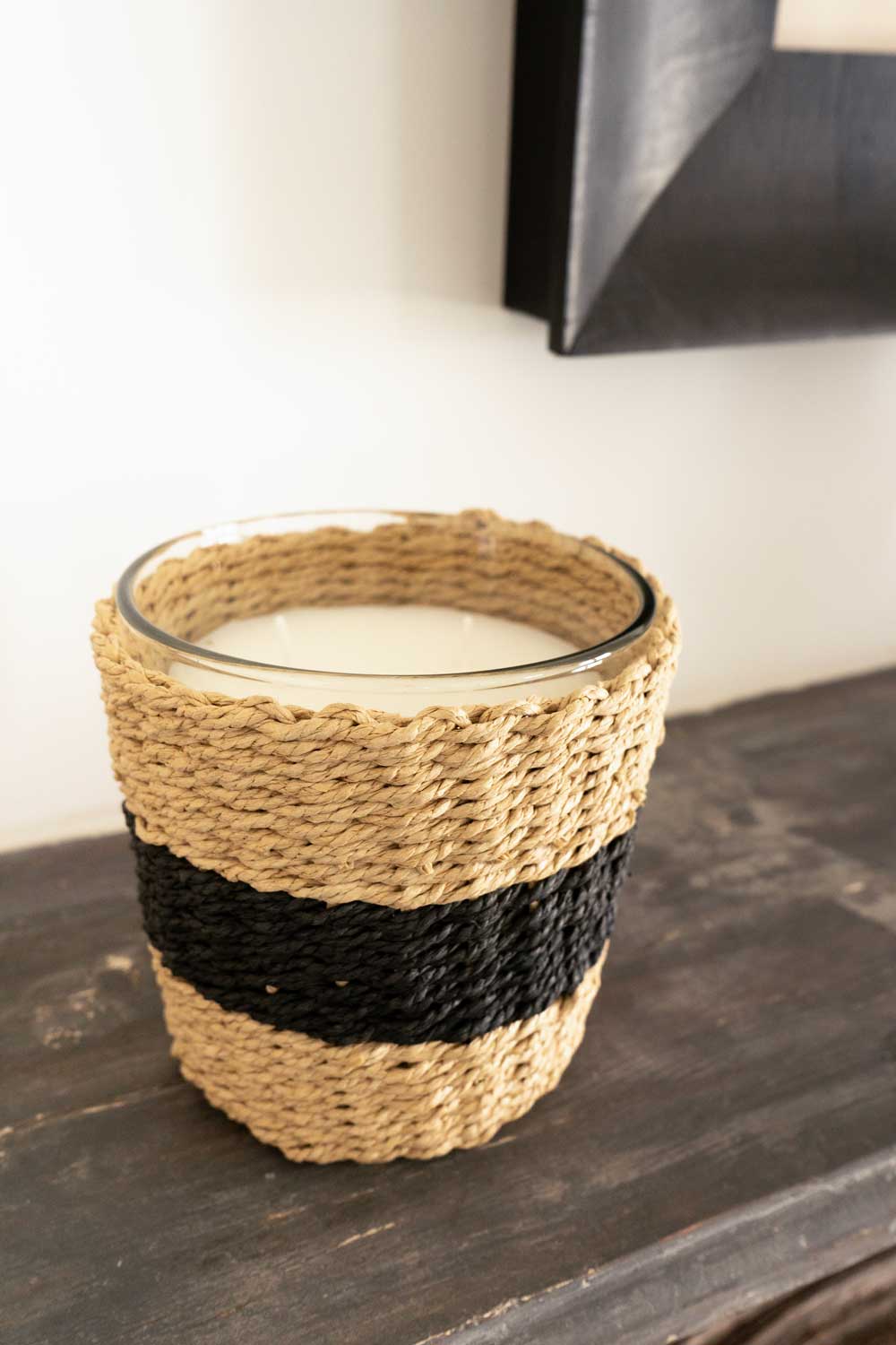 Vela Con Vaso Trenzado - Cristina Oria