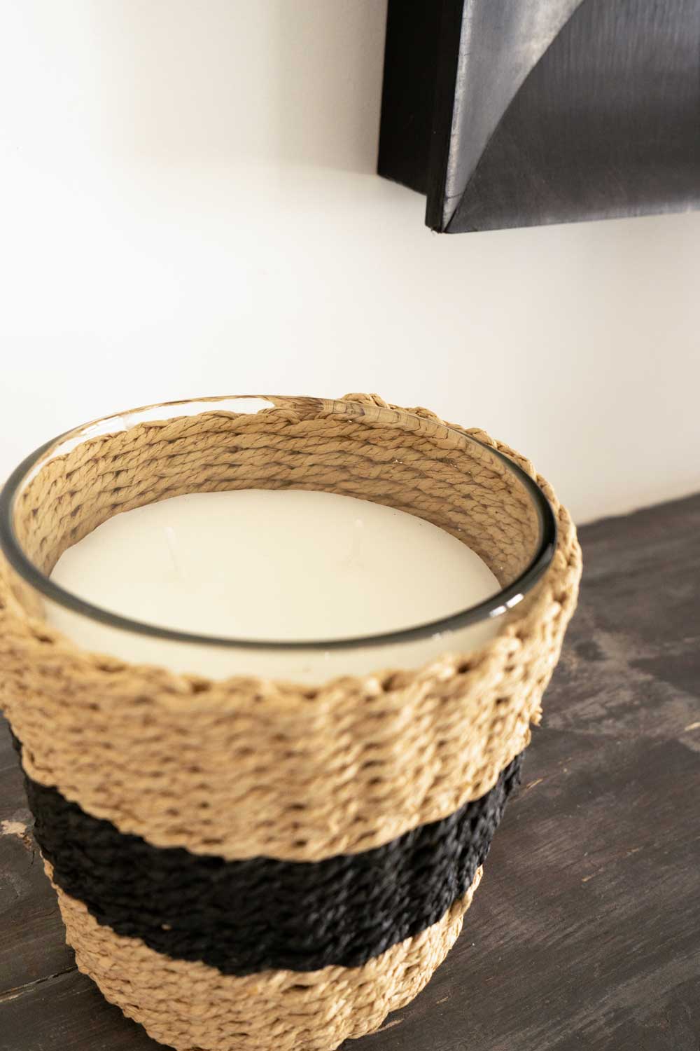 Vela Con Vaso Trenzado - Cristina Oria
