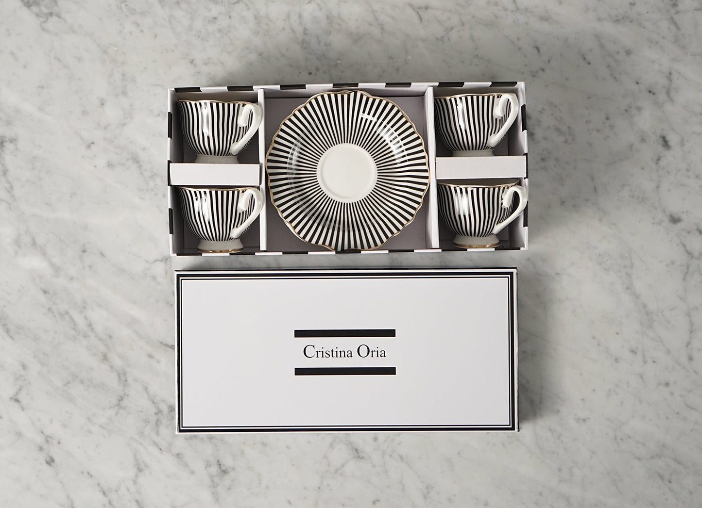 Caja De Regalo Tazas Espresso Y Platos Cristina Oria - Cristina Oria