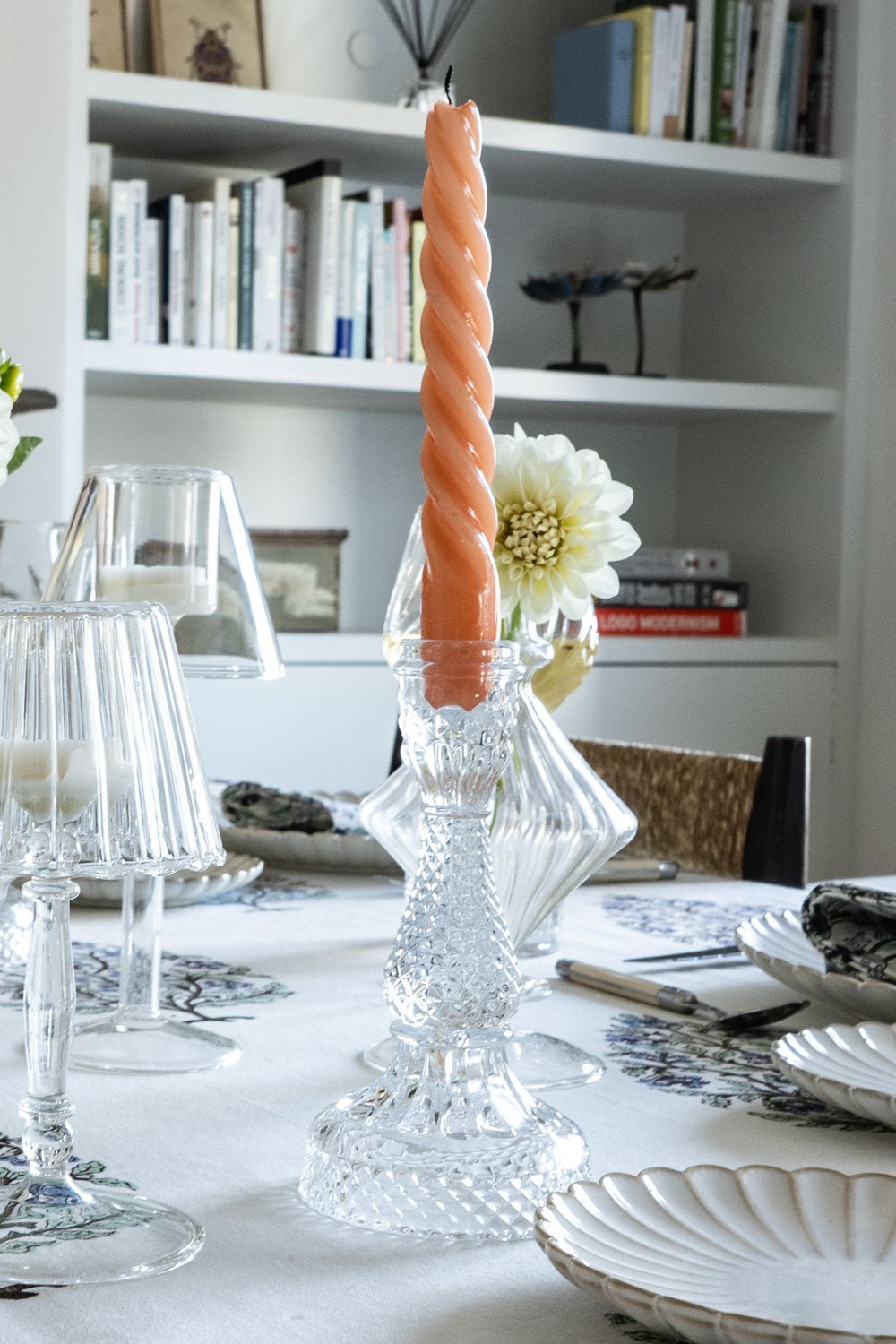 Candelabro De Cristal Con Diseño De Picos Transparente - Cristina Oria