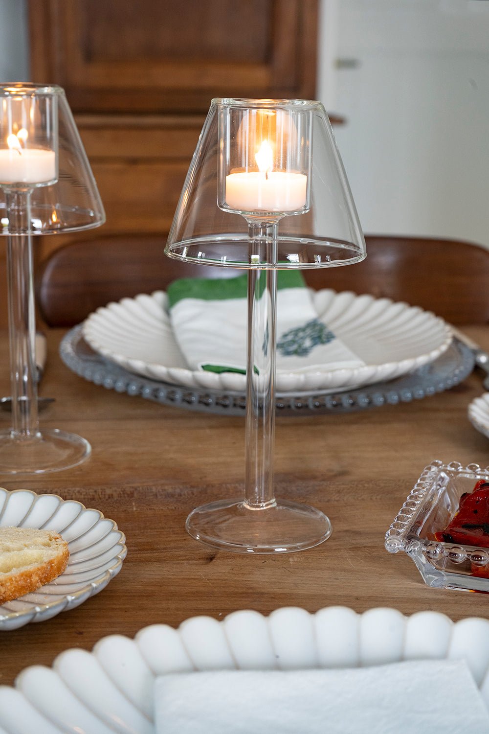 Candelabro De Cristal Con Diseño De Lámpara Transparente - Cristina Oria