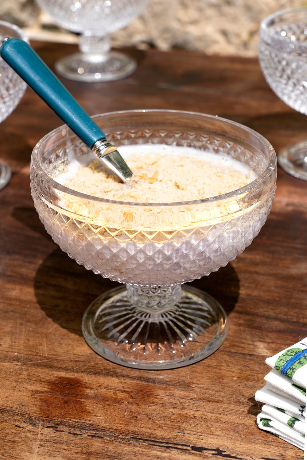 Set 6 Copas Cristal Helado Transparente Picos - Cristina Oria