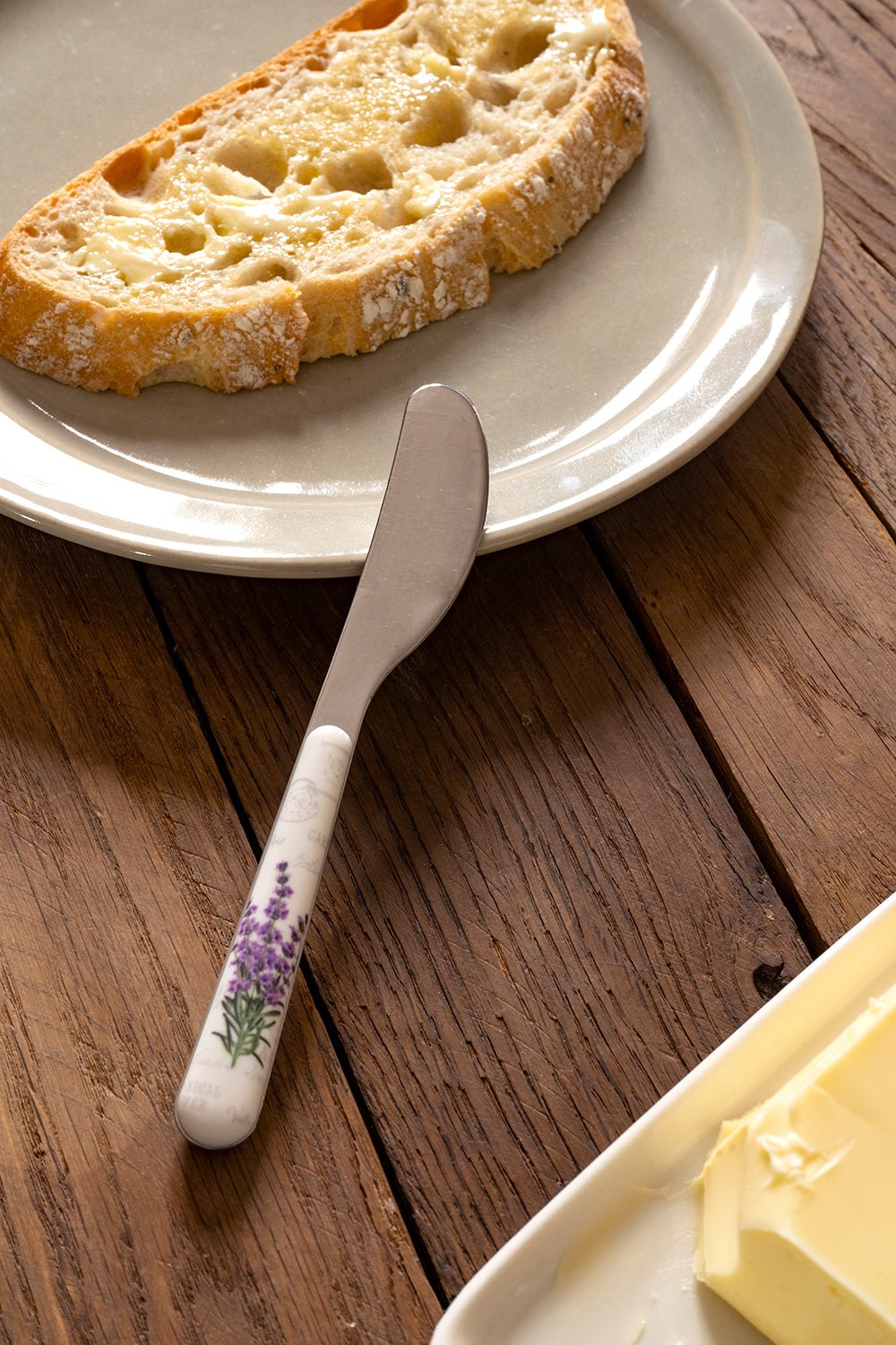 Cuchillo Con Diseño De Flor De Lavanda - Cristina Oria