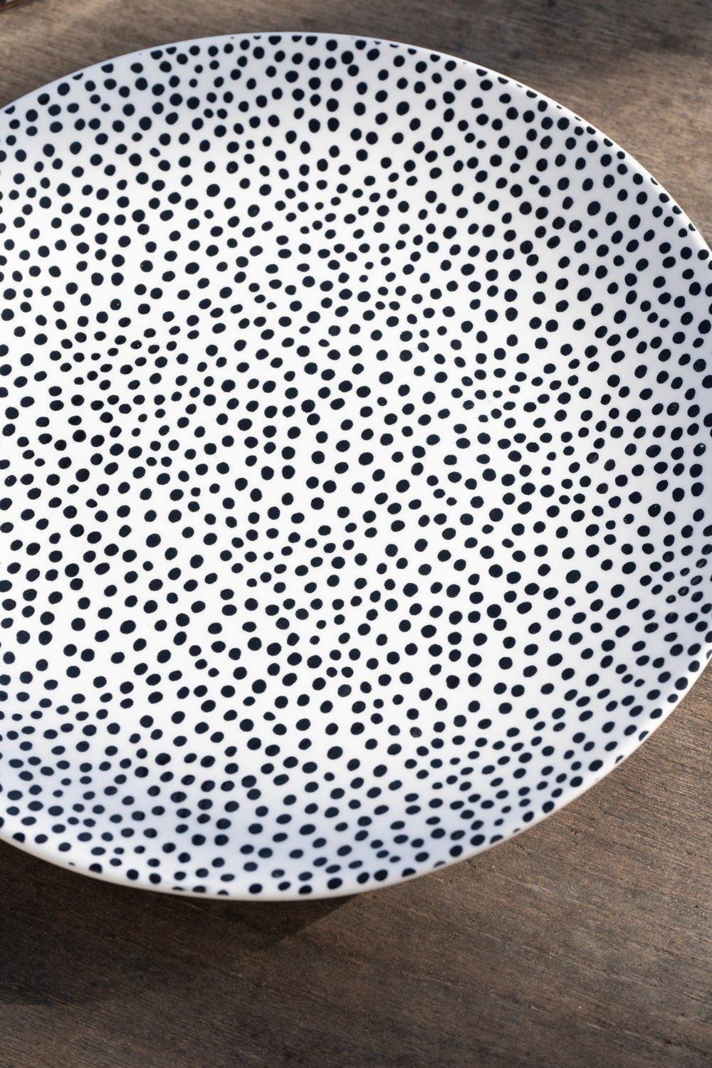 Plato Artesano Puntos Co - Cristina Oria
