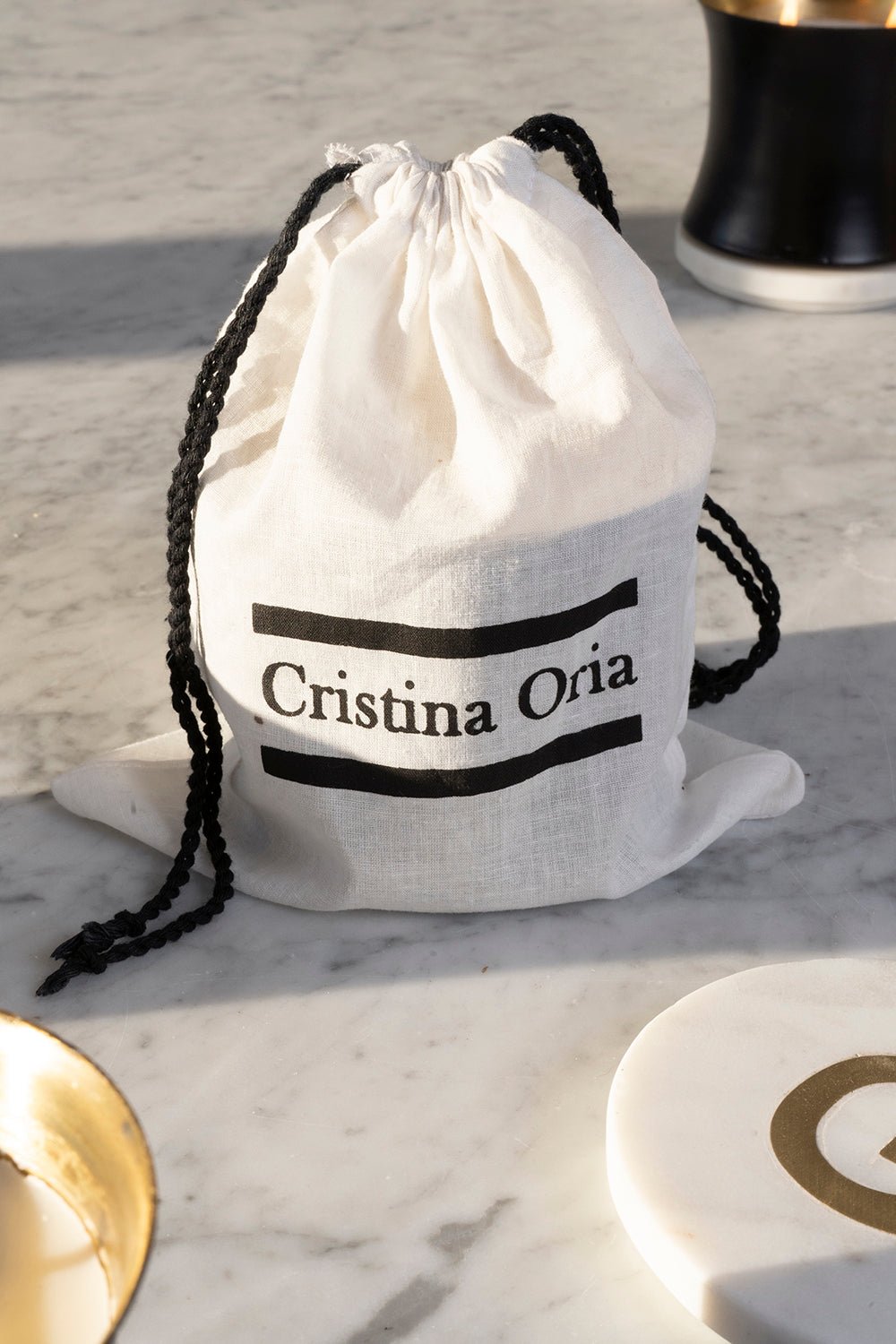 Velas Con Tapa De Mármol Iniciales - Cristina Oria