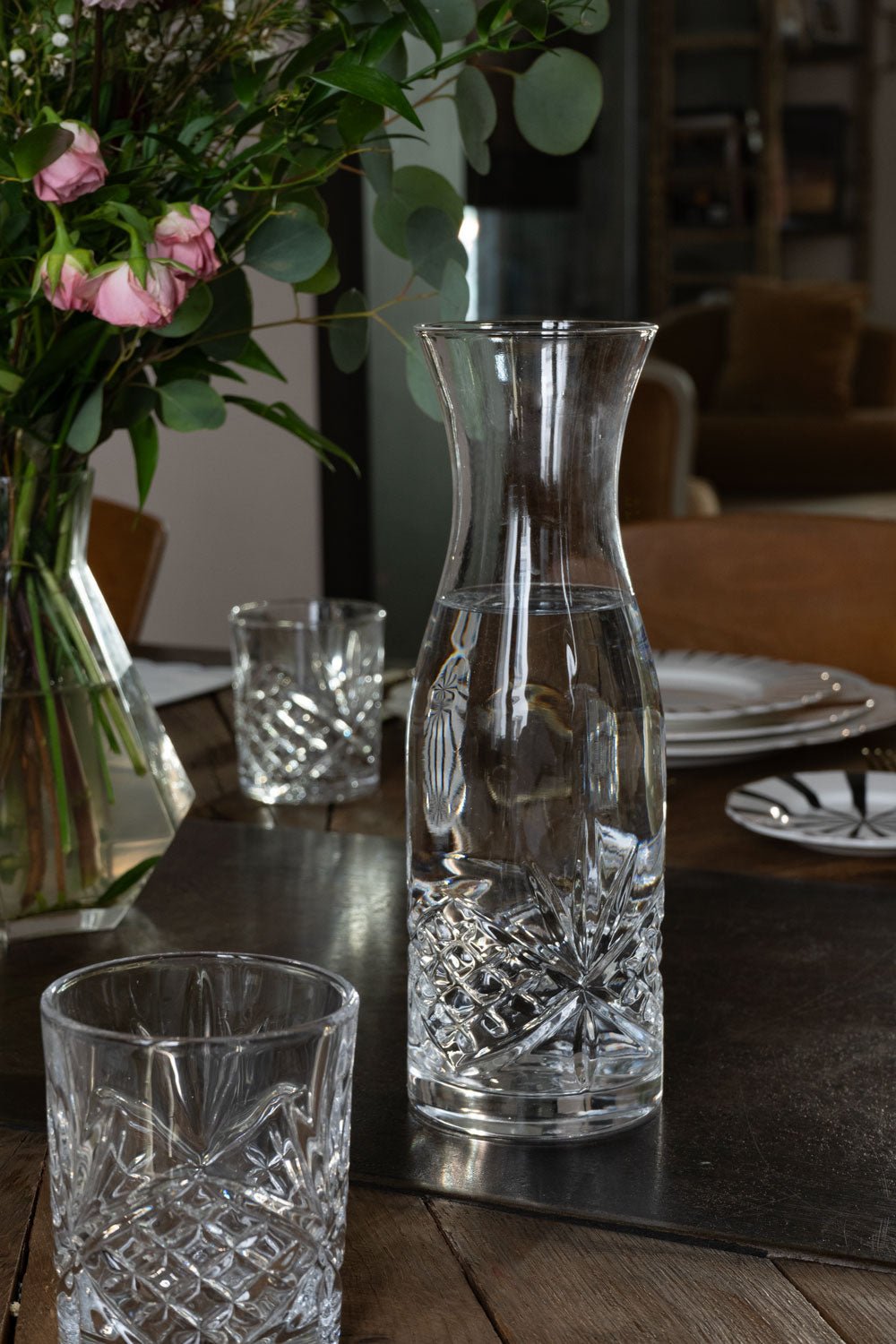 Jarra De Cristal Diseño Espiga - Cristina Oria