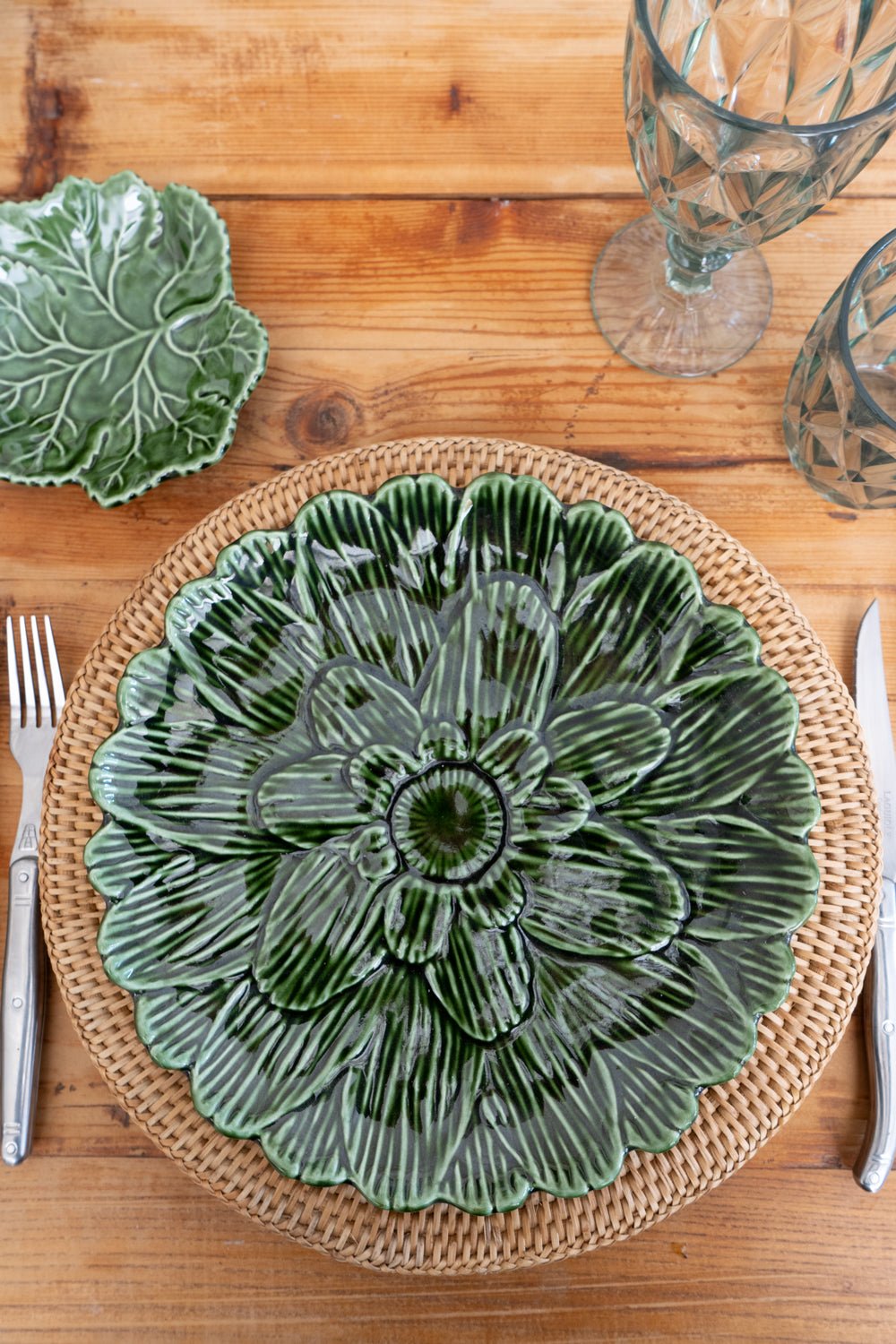 Plato Llano Flor Alcachofa - Cristina Oria