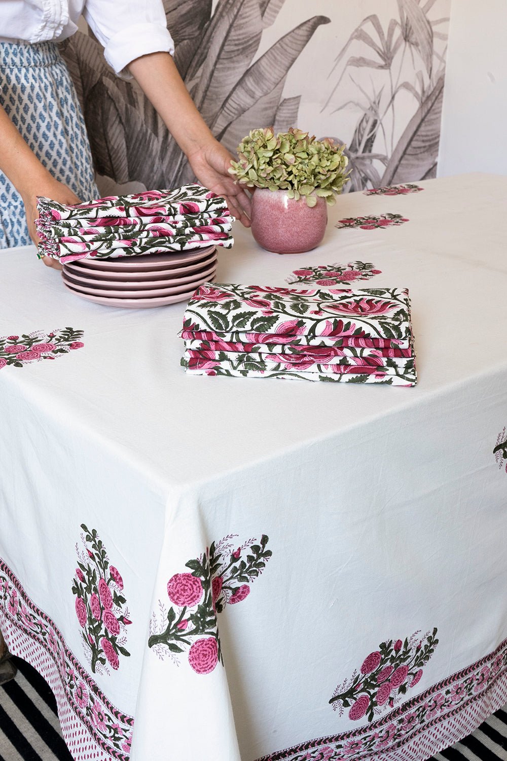 Set Mantel Grande & 12 Servilletas - Cristina Oria