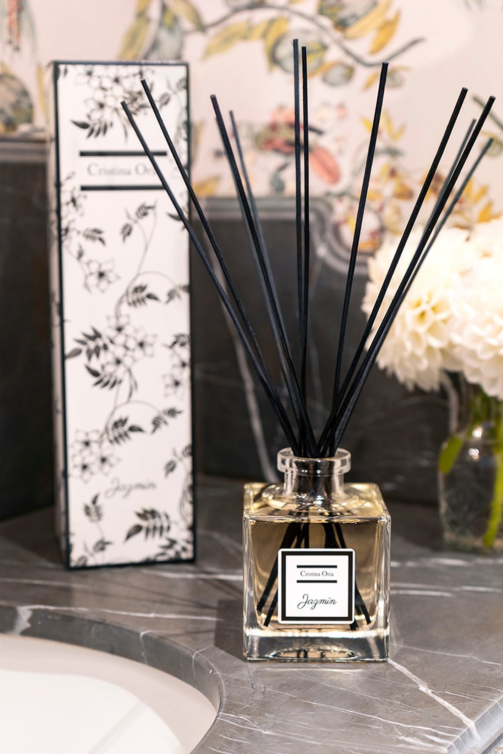 Difusor De Aroma A Jazmín En Sticks 200 Ml - Cristina Oria