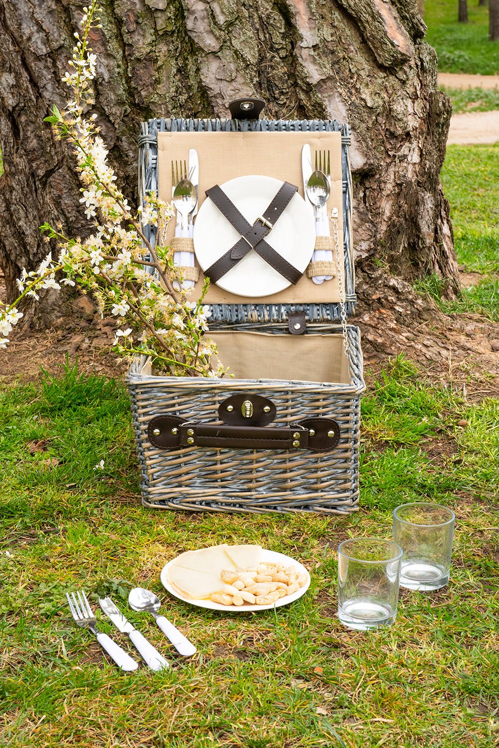 Cesta De Picnic Marrón Para 2 Personas - Cristina Oria