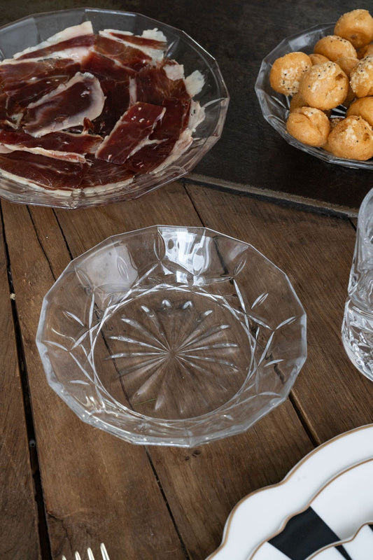 Plato De Cristal Diseño Espiga Pequeño - Cristina Oria
