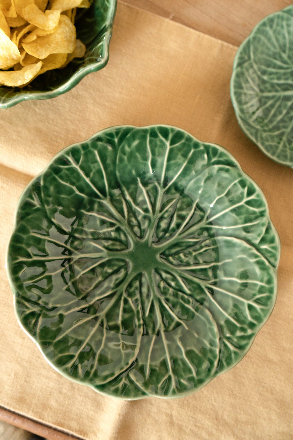 Plato De Postre Hoja De Col - Cristina Oria