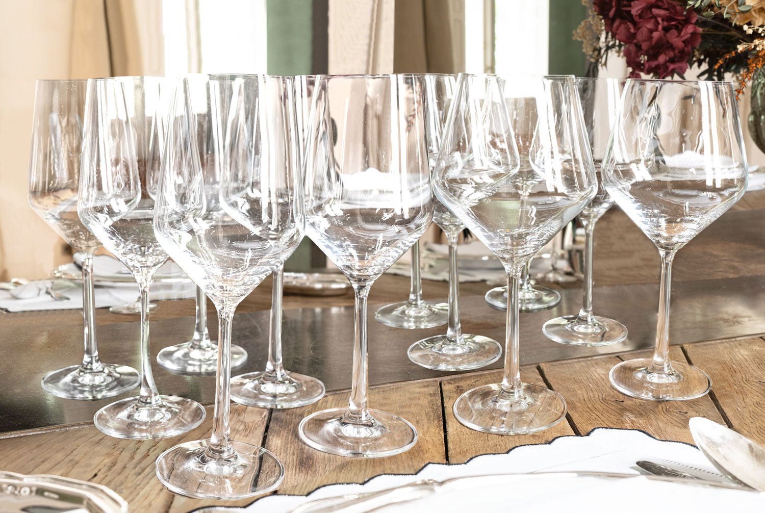 Set 12 Copas Vino Tinto & Blanco Cristalería Sommelier - Cristina Oria