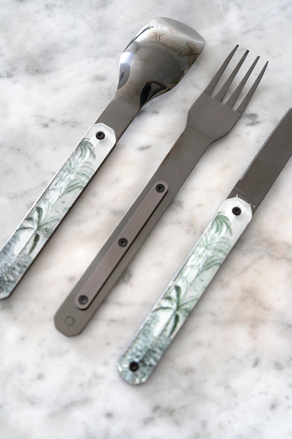 Cubiertos Para Llevar Diseño Tropical - Cristina Oria