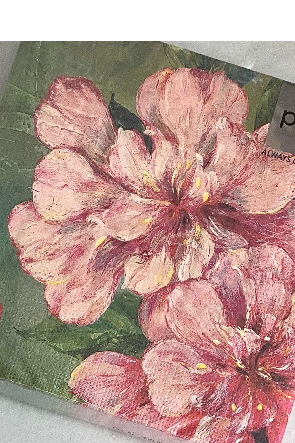 Servilletas Flores Rosas Grandes - Cristina Oria