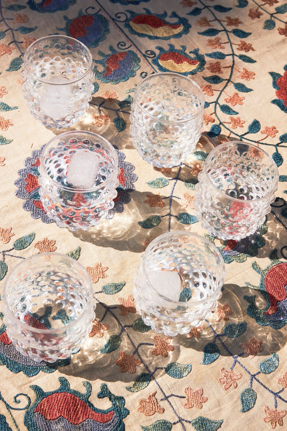 Set 6 Vasos Cristal Bolitas - Cristina Oria
