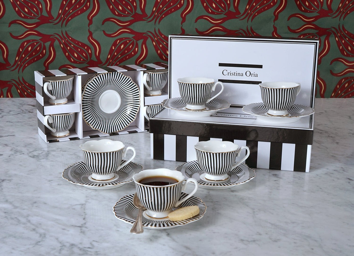 Caja De Regalo Tazas Espresso Y Platos Cristina Oria - Cristina Oria