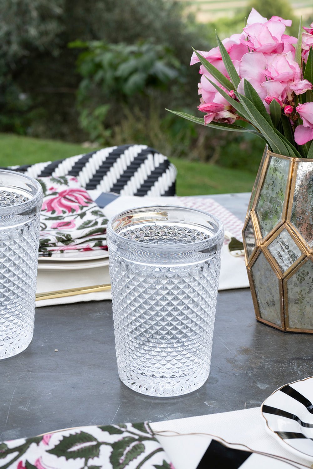 Vaso Cristal Alto Transparente Picos - Cristina Oria